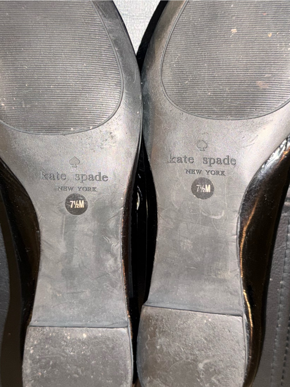 kate spade Black Patent Pointed Mary Jane Flats - Picture 5 of 5